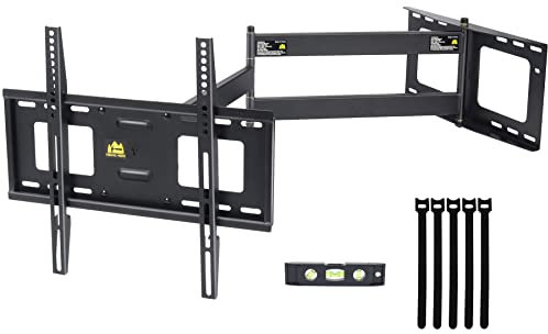 FORGING MOUNT Long Arm TV Wall Mount,Full Motion Wall Mount TV Bracket with 43 Extension Articulating Arm Universal TV Mount, Fits 26-65 Flat/Curve TVs/Monitors,Holds 99 lbs,Max VESA 400x400mm