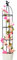 GIMOCOOL Obelisco per rampicanti,Garden Supporto Piante Rampicanti,Nero Grigliato a Colonna,Arco per Piante Rose Fiori Giardino sostengo per pianta,Adatta a Tutti i Tipi di Piante rampicanti,ortaggi