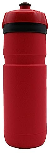 Steuber Sport- & Fahrradtrinkflasche 700 ml rot/grau, ideal für Mannschaftssport, Fitness Studio und Rennrad/Fahrradfahren