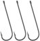 Alwonder 100 Pack Aberdeen Sea Fishing Hooks Inline Fishing Hooks Long Shank Light Wire High Carbon Steel Freshwater Tackle for Trout Bass Catfish Crappie Wacky Drop Shot #8