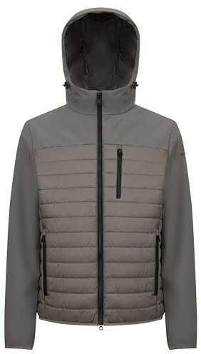 Geox M Sapienza Hood Jkt Giacca, Sharkskin/Sharkskin, 62 Uomo