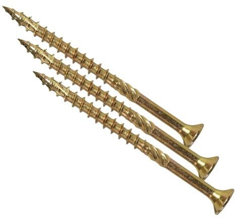 ForgeFast Elite Fast-Start Woodscrews | 3.5 x 40mm | Zinc Yellow | Box 200 (Pack of 3)