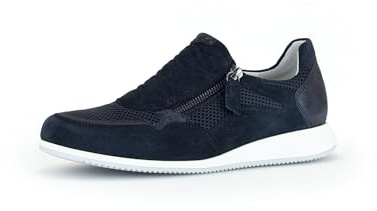 Gabor Damen Low-Top Sneaker, Frauen Halbschuhe,Wechselfußbett,Moderate Mehrweite (G),Strassenschuhe,Sportschuhe,Nightblue,37 EU / 4 UK
