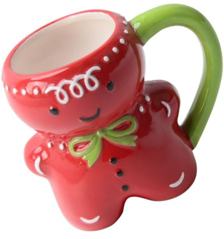Taza De Hombre De Jengibre Taza De Fiesta De Taza Para Beber Taza De Pan De Jengibre Taza De Chocolate Caliente Taza De Leche Taza De Agua Cerámica Navidad Taza De Café Con Leche