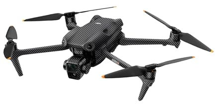 JJC Drohnen-Skin-Sticker, Schutzhülle für DJI. Air 3 Drohne – 3M-Schutzfolie, kratzfest, Karbonfaser, Schwarz