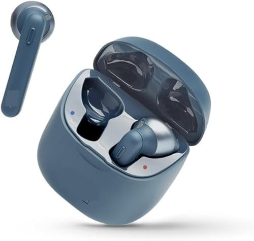 Headphones 225TWS Auriculares Bluetooth inalámbricos Verdaderos T225TWS Auriculares estéreo con reducción de Ruido Auriculares con Sonido de Graves y micrófono, Azul