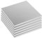 Tala Pack of 6 Large Square 12 Inch / 30cm Diameter Cake Drums, Silver