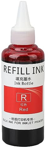Schwarze Egg-Dater-Stempel-Nachfülltinte, 100 Ml, Schnell Trocknend, Hohe Haftung, Egg-Dater-Stempeltinte mit Spitzenapplikator, Geeignet für Papieroberflächen (Rot)