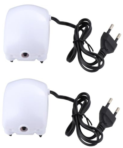 BESPORTBLE 2stücke Aquarium Sauerstoffpumpe Leise Luftpumpe Für Fischbecken Stabile Luftzirkulation Energieeffizienter Luftaustauscher Für Aquarien Und Zierfische