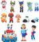 P-aw Patrol Kuchen Deko, Geburtstag Tortendeko Junge, P-aw Patrol Cake Figures, Cake Topper Kuchendeko für Kinder Party Liefert Dekorationen