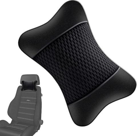 Poupangke Auto Nackenkissen | Elastische Atmungsaktive Kopfstütze Kissen für Autos | Kopfstütze Kissen für Auto Vordersitz, Nackenstützenkissen für Zuhause Sofa und Stuhl