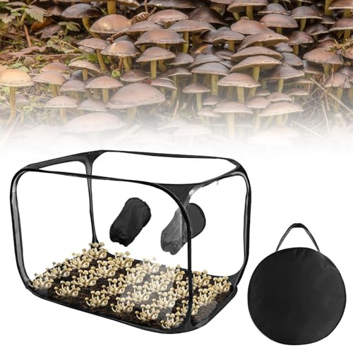 Kensbro Still Air Box Caja Plegable para Cultivo de Setas PVC, 2 Puertos de Brazo, Versátil para Amantes de los Hongos