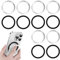 12Pcs Magnetic Wireless Charger, Round Metal Plate Mobile Support Wireless Charging Magnetic Ring Stickers Magnetic Conversion Kit for Most Smartphones Magnetic Car Mobile Phone Holder