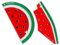 Broche pastèque Palestine 2 pièces Pastèque Émail Pin Palestine Broche Hawaïenne en Forme de Fruit Insigne Pastèque Aiguille de Poitrine Bijoux pour, 3.20X1.60X1.00CM, Zinc, No