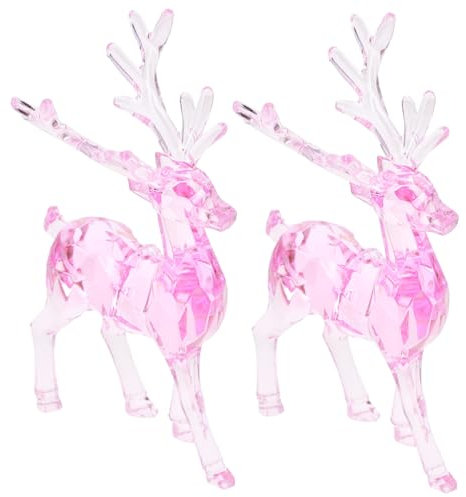 Cabilock Dekorativer Elch Weihnachtsbaum Hängendes Acryl Ornament Weihnachten Rentier