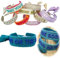 LS-LebenStil Exklusives Statement Armband Quasten besticktes Boho Canvas Webarmband (Focus on the Good Türkis Blau)