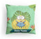 PICANOVA Minions Kissen mit Name - Personalisiertes Premium Kopfkissen mit Füllung - Kuschelkissen Zierkissen 40x40cm - Text individuell Bedruckt - Schlaf- und Wohnzimmertauglich - Green Bello
