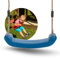 Spielturmking® Schaukel Garten Leonie - Kinderschaukel Outdoor Indoor - Schaukelsitz Kunststoff Schaukelbrett für Kinder zum Schaukeln - Brettschaukel - Höhenverstellbar - rutschfest (Blau)