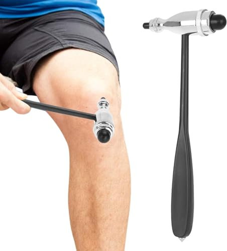 Neurologischer Reflexhammer, Medizinischer Neurologischer Hammer, Leichter Perkussions-Reflexhammer, Metall mit Doppelten Funktionskopf für Hautreflexe und Oberflächenreaktionen