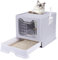Lettiera Gatto, XXL Grande Toilette per Gatti con con Coperchio, Pieghevole Lettiera Chiusa con Paletta per Gatti di Diverse Taglie, Facile da Pulire, 49,5 x 37 x 37 cm