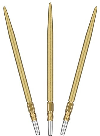 Target Darts Swiss Point SLK Luke Littler Dartspitzen (3er Pack Spitzen) 42MM - Gold| Raue strukturierte Dartspitzen, Ersatz Steeldarts-Spitzen, Professionelles Dart Zubehör