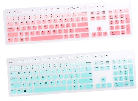 LIFKICH 2pcs Silicone Keyboard Protector Skin Cover Dust for Kbp Laptop Keyboard Use