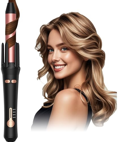 Automatischer Lockenstab, Hair Curler 25mm, Automatic Curling Iron, Haarcurler mit 4 Einstellbare Temperatur, lockenstäbe Intelligente 160-220 ℃, Intelligenter Lockenstab mit Verbrühschut