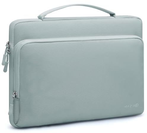 HYZUO 13.3-14 Inch Laptop Case Bag Sleeve for MacBook Pro 14 M5, Ash Blue | for MacBook Pro 14 M5-M1 Pro/Max A3426 A3427 2026-2021, 13.3 MacBook Air/Pro, 13.8/13.5 Surface, 13 13.3 HP Dell Lenovo