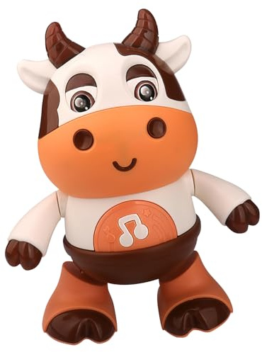 Kexpery Vaca Bailando Eléctrico Enciende Un Juguete Musical Bebé Baile Vaca Juguete con Sonidos y Luces para Bebé y Niño