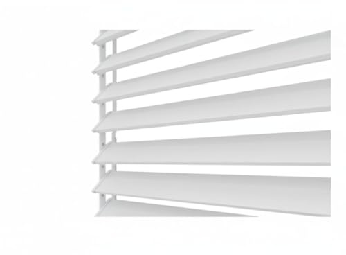 HAHN & SOHN Aluminium Lamellenzaun Set RAL 9003 Weiß - Sichtschutz, Windschutz, DIY Zaun, Garten, Terrasse, Balkon, Wetterfest, Alu Zaunelemente, Montagefreundlich - Lamellen Steckzaun - Modern
