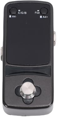 AUNMAS Mini-Gitarren-Tuner-Pedal, True-Bypass-Effektpedal aus Zinklegierung mit 3 Stimmmodi, hohe Impedanz für Gitarren- und Bass-Performance