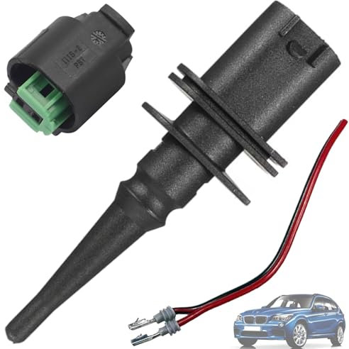 Twowinds - Sonde de Température Extérieure Compatible avec BMW E46 E36 E36 E90 E63 E60 E60 E39-65816905133 - Capteur de Température - Cable - Connecteur (lot de 3 pièces)