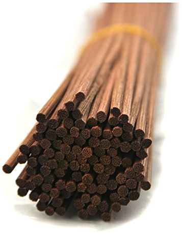100 Pieces Rattan Reed Diffuser Replacement Refill Sticks 12(30cmx3mm, Brown)