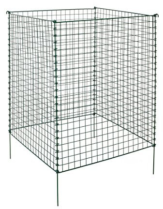 Dehner Draht-Kompostersilo, ca. 90 x 76 x 76 cm, Metall, dunkelgrün