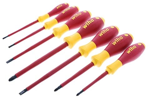 Wiha 32099 - Set di cacciaviti isolati a lunga portata, 7 pezzi
