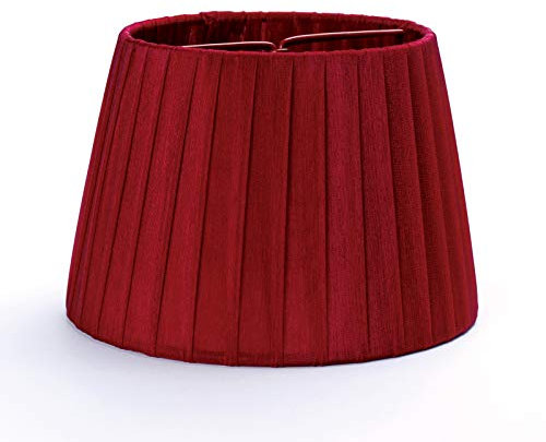Stoff Aufsteckschirm Schirm D: 160mm LAMPENSCHIRM Kronleuchter bordeaux rot gold silber weiß creme beige chrom Borte gold Leuchtenschirm Fuloon (bordeaux)