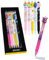 Online magiXX, 6x Radierstift Fun Happy I Gelschreiber blau radierbar mit 0,7mm Strichstärke I Tintenroller zum Schreibenlernen, Büro I kompatibel mit Frixion Mine I Radierbarer Kugelschreiber