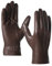 Harssidanzar Herren-Handschuhe aus italienischem Schaffell, hochwertig, mit Kaschmirfutter, GM006, Braun (100% Kaschmir Futter, Upgrade), M