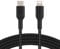Belkin geflochtenes USB-C-/Lightning-Kabel (iPhone-Kabel zum Schnellladen für das iPhone 14 oder ältere Modelle) Boost Charge MFi-zertifiziertes iPhone USB-C-Kabel (1 m, Schwarz)
