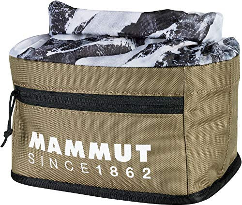 Mammut Boulder Chalk Bag | Kreidebeutel mit Reißverschlussfach, Magnesia Tasche | Dark Clay