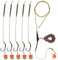 Karpfenangeln Inline Rig Set Karpfenrigs mit Angelblei Gewicht Karpfen Zubehör Pins Tail Gummi-Rohre Karpfen Haken Anti Tangle Ärmel Quick Change Wirbel