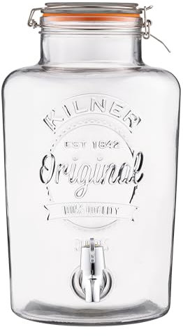 Kilner Glass Clip Top Round Drinks Dispenser (8 litres)