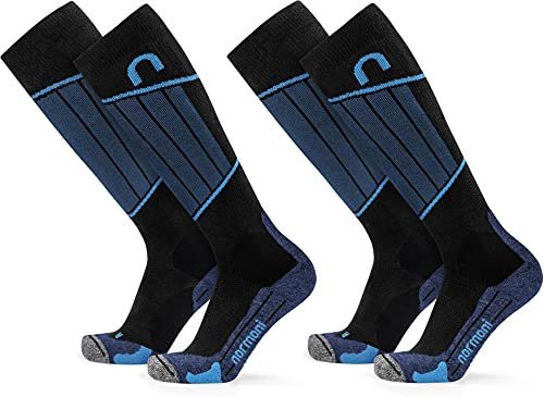 normani 2 Paar Merino Kompressionsstrümpfe Damen und Herren, Kompressionssocken Stützstrümpfe Thrombosestrümpfe für Sport, Flug, Laufen, Reisen, Radsport, Schwangerschaft, bessere Durchblutung