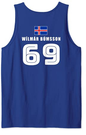 Island Sauf Trikot Fußball Lustige Sprüche Namen Isländisch Tank Top