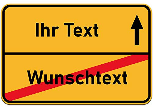 Ortsschild - personalisierbares Geschenk zum Geburtstag - Wohnzimmer Deko - personalisierbar zum Hinstellen/Aufhängen - Geburtstags Geschenk - persönliches Geschenk