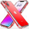 REBEL Klare iPhone 13 Hülle [Crystal Series Gen-3] Vergilbungsfrei, Anti-Kratzer UV-Abdeckung, Schützende Stoßfänger, Metallknöpfe, Slim Fit Grip, 6,1 Zoll Phone 2021 (Kristallklar, Kein MagSafe)
