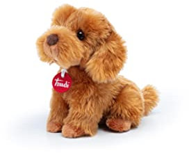 Trudi Barboncino Toy Oliver Seduto Cane Peluche Gioco, Regalo Natale e Compleanno | 15x20x18cm Taglia S | Classici Cani Peluche | Modello 22332