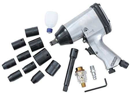 ORAZIO Avvitatore a Impulsi Pneumatico Set 1/2, Pistola Pneumatica Heavy Duty Bulloneria per Pneumatici per Ruote di Camion per Auto da Garage Rimozione Installazione Utensile 212192B