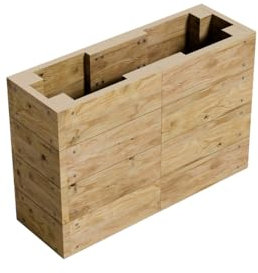 Conka Garden - Wooden Raised Bed Kit - Large Garden Planters for Vegetables, Herbs, Flowers – Start Growing Plants Earlier & Better - Durable & Resistant FSC Treated Timber 30cm L x 90cm W x 60cm H