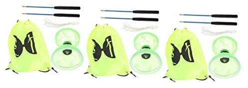 CLISPEED 3 Sätze Diabolo-Set Tragendes Diabolo Yoyo Diabolo Aus Kunststoff Chinesisches Diabolo- Jo-jo-diabolo-geschicklichkeitsspielzeug Chinesisches Klassisch Fitness China Plastik